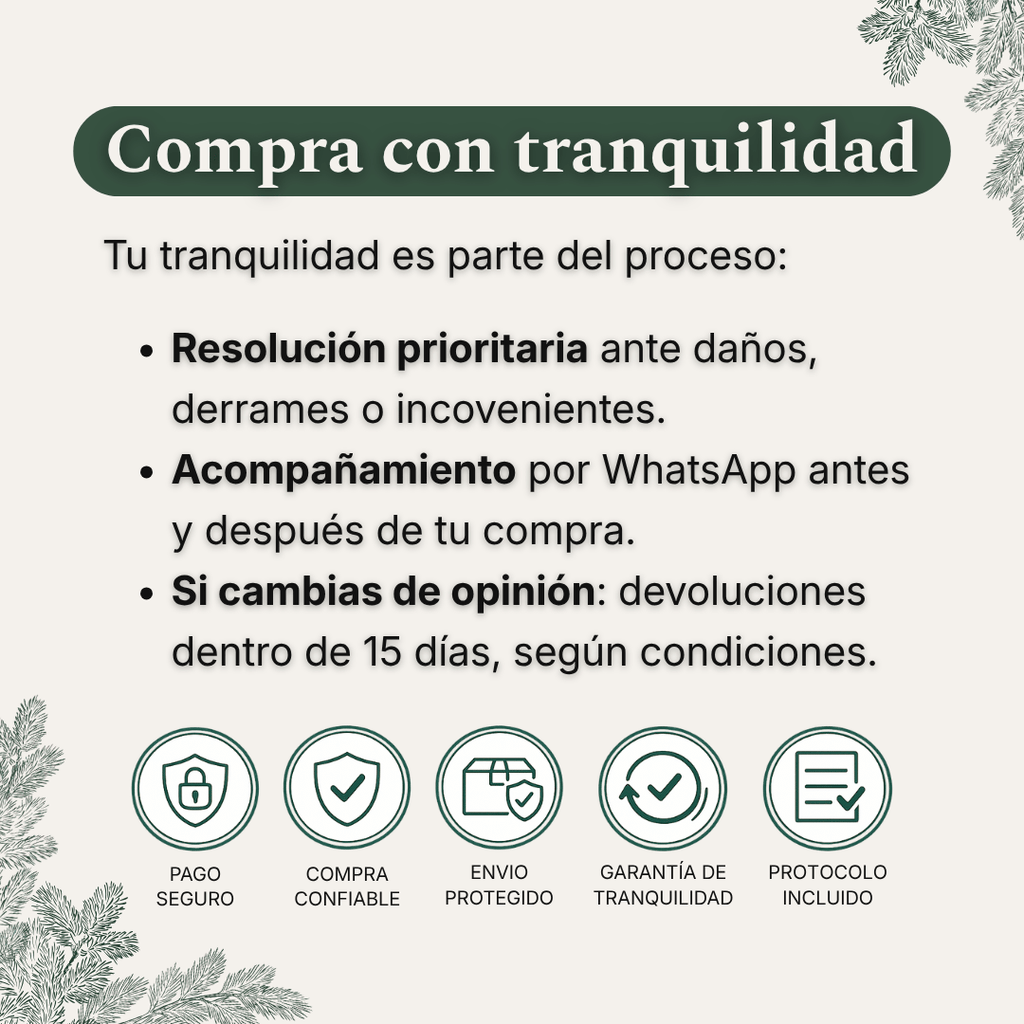 garantia-tranquilidad-esencia-de-pino-del-bosque-whatsapp-devoluciones argentina